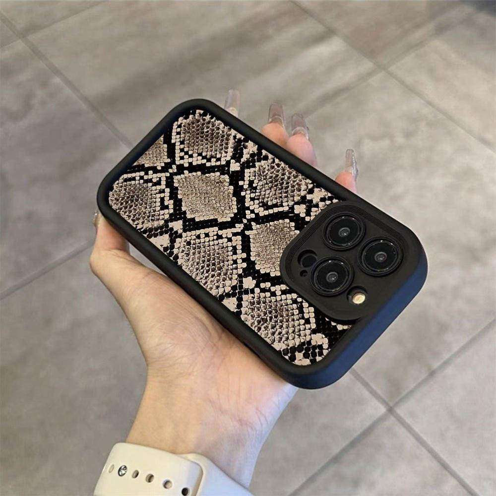 Hot Selling Snake Pattern Cartoon Creative Hot Selling Pattern, New Sky Eye Ladder Mobile Phone Protective Case, Interesting Personality And Chic,Fashionable Trend Men And Women Gift,iPhone 17 E Air Pro ProMax iPhone16 15 14 Plus 13 12 Mini 11 X XS XR