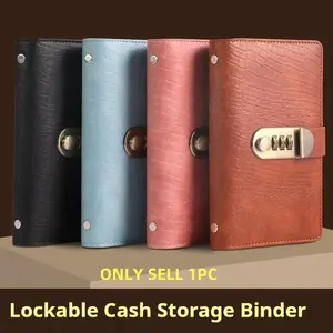 Cash Savings Book Password Lock Money Wallet Account Record Book, Financial Management Organizer, Budget Planners, Bill Organizer Planner, Monthly Bill Organizer, Office Organizer, Cash Storage Notebook, Accounting Journal