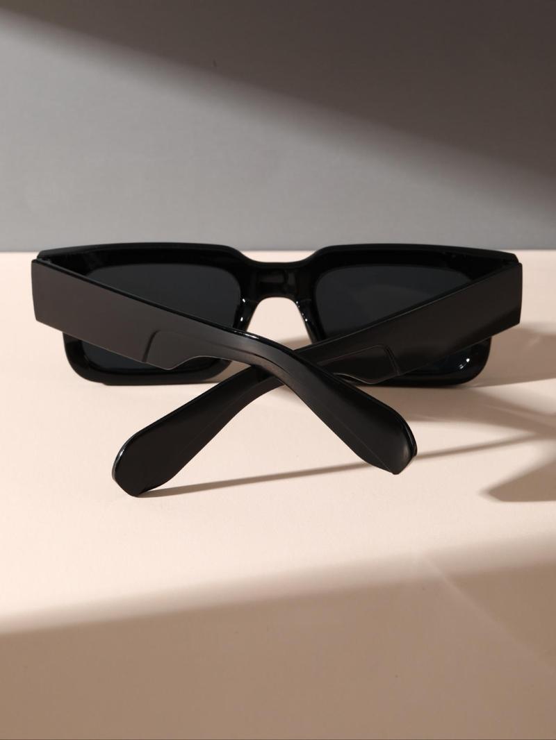 Unisex Stylish Classic Square Frame Glasses, Trendy Casual Glasses for Everyday Use, Fashion Accessories for Outdoor Activities, Trendy Styling Sunglasses