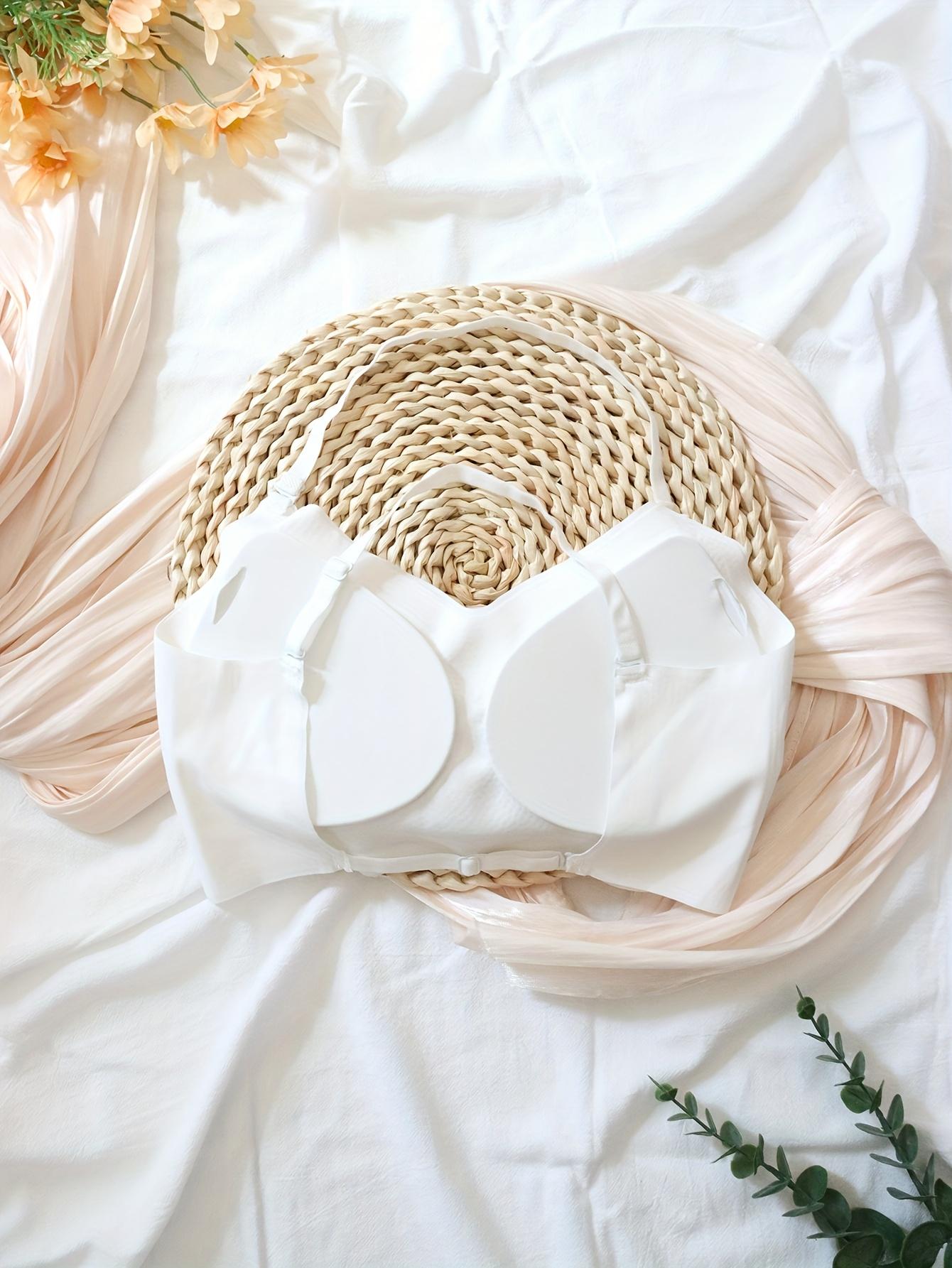 1-Pack Multi-Style Backless Bra for Women with Small Chests, Push-Up U-Shaped and X-Shaped Backless Design, Detachable Straps, Seamless