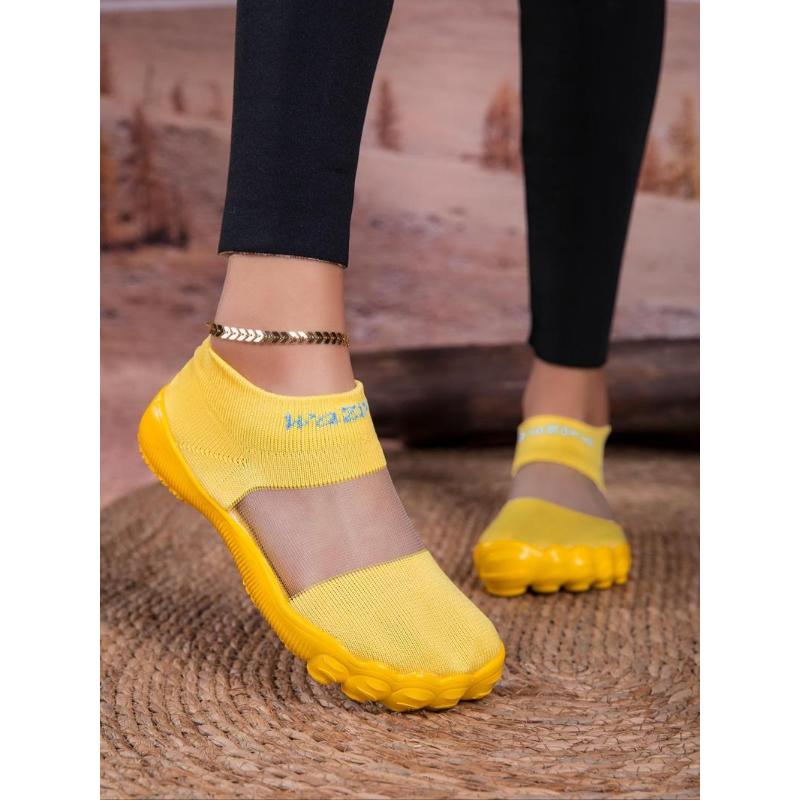 (New)Unisex's Sporty Breathable Mesh Slip on Walking Shoes, Casual Comfortable Lightweight Sock Sneakers,  All-match Slip on Shoes for Daily Wear, Shoes Outdoor