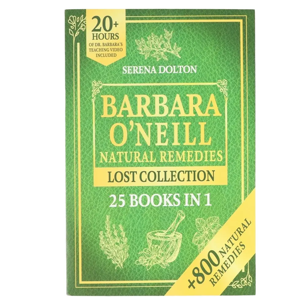 Self Healing and Natural Herbal Remedies, Dr. Barbara O'neill's Teachings, Non-Toxic Lifestyle Guide, Complete Collection Notebook, Healthy