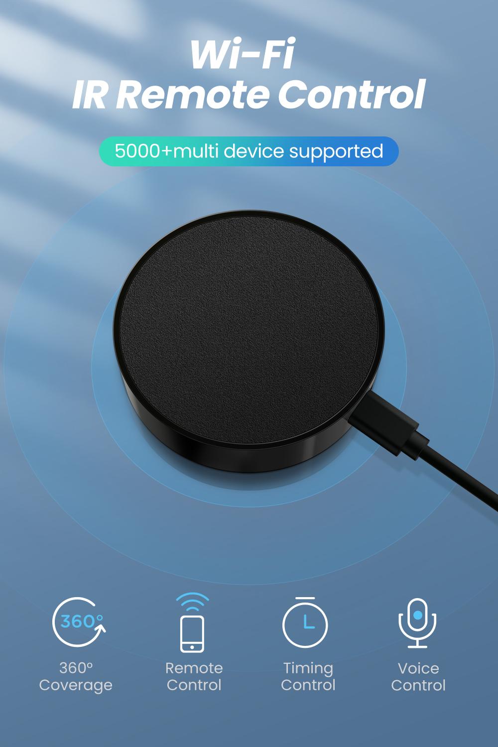 WiFi IR Remote Control Smart Home Infrared Controller for Air Conditioner ALL TV Support Alexa Google Home WiFi IR Remote Control Smart Home Infrared Controller for Air Conditioner ALL TV Support Alexa Google Home