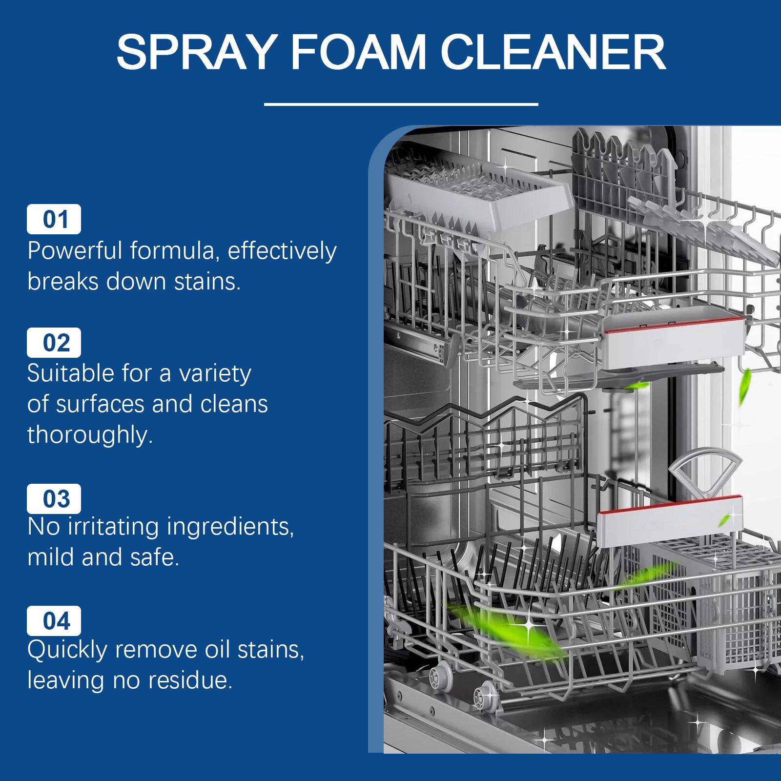 Dishwasher Foaming Cleaner Multi-Effect Kitchenware Stain and Grease Remover Dishwasher Cleaning Agent