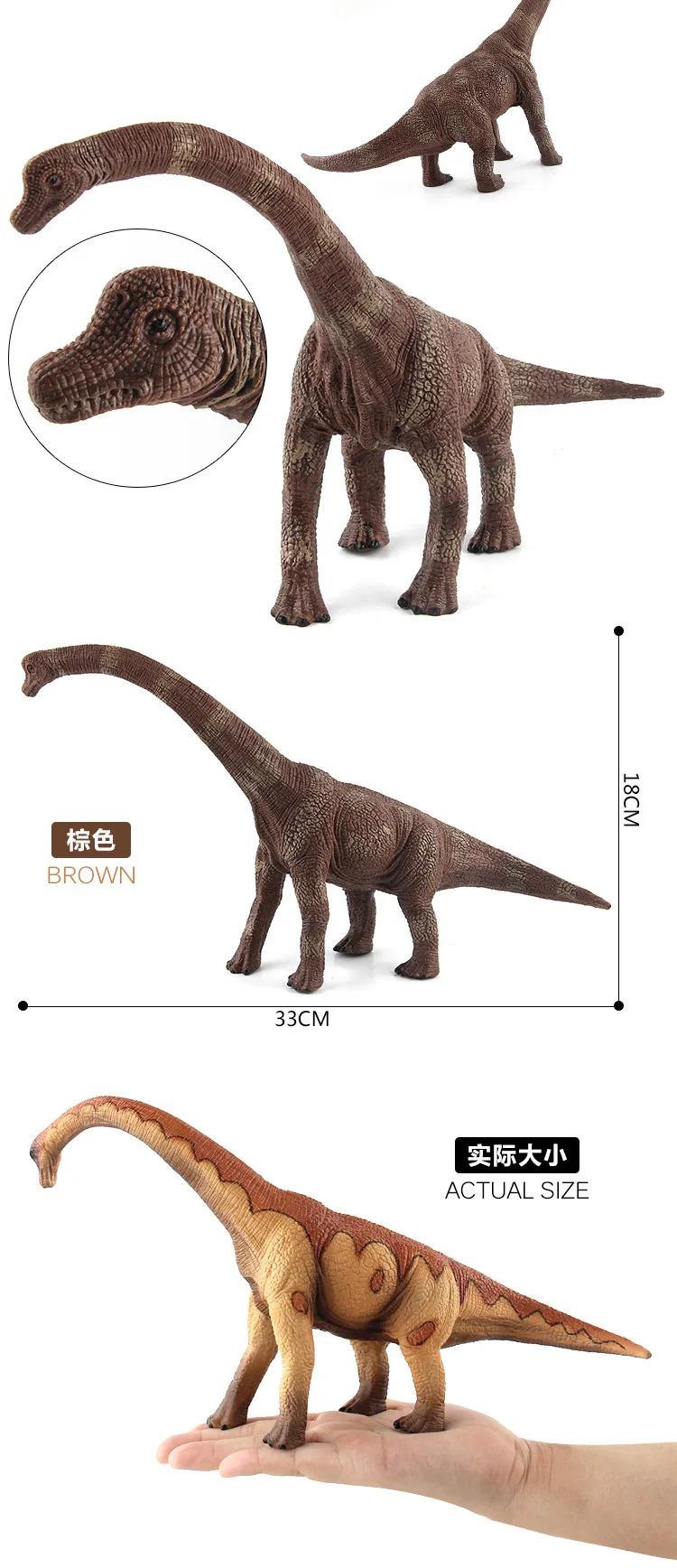Realistic Simulated Animals Model Jurassic Herbivorous Dinosaur Apatosaurus Brachiosaurus Decor Toys For Children Birthday Gifts