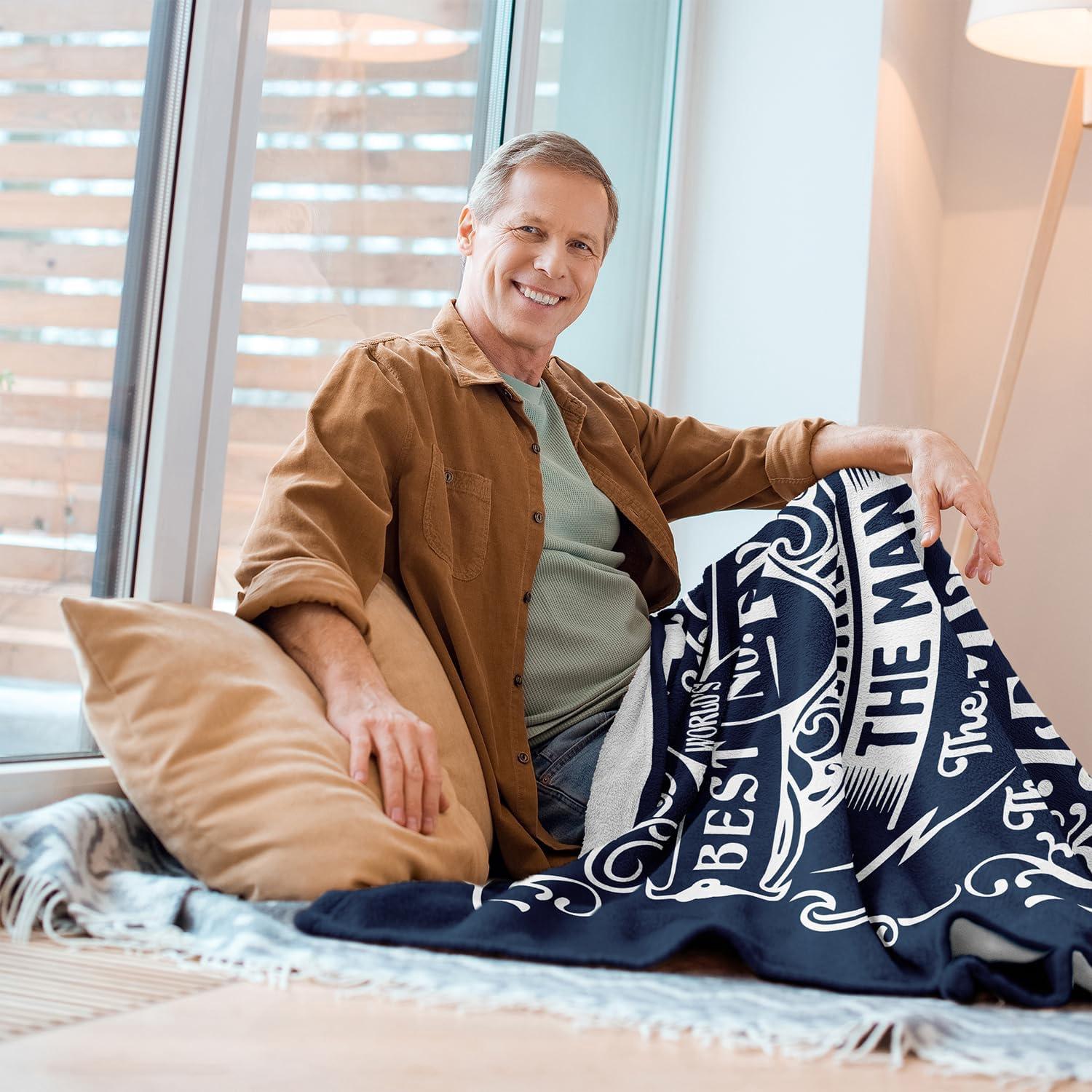 Grandpa Gifts Blanket 60"X80", Birthday Gifts for Grandpa, Papa Gifts, Grandpa Fathers Day Birthday Gifts, Gifts for Papa, Best Grandpa Gift Ideas, Christmas Grandfather Gifts from Grandkids