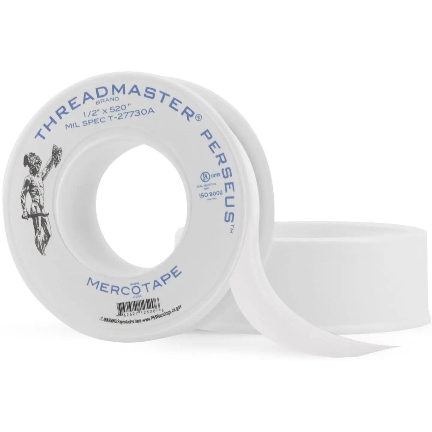 Professional Grade Plumbers Tape - 1/2 Inch X 520 Inches, 1 Pack | High Density Thread Sealant Teflon Tape