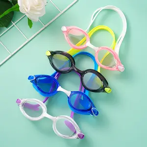 Adult swimming goggles silicone high-definition swim goggles adjustable waterproof anti-fog diving swimming protective eyewear equipment