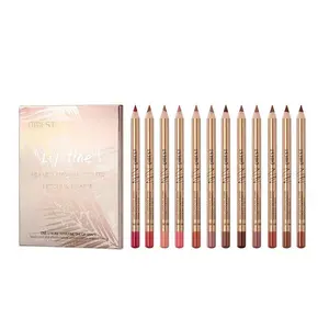 Summer Makeup, Long Lasting Lip Liner, 12pcs/set Matte Lip Liner, Smudge Proof Easy Coloring Lip Liner Pen, Lip Makeup, Girls and Women Makeup Accessories