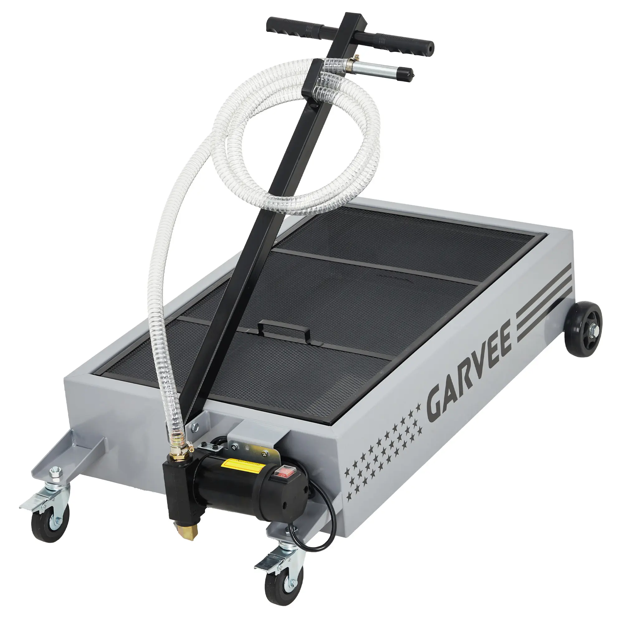 silver|20 gallons|110V electric pump|8.2 feet hose