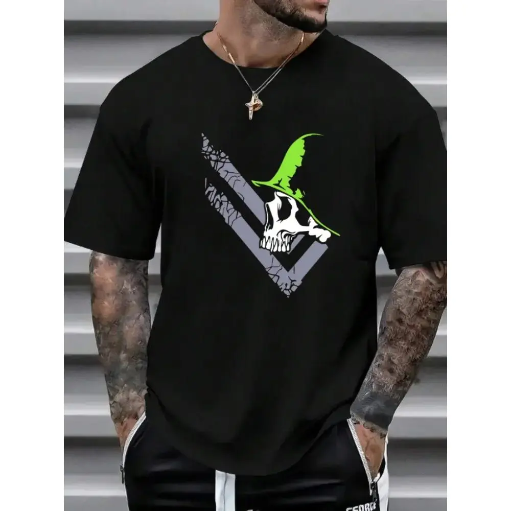 Men's Metals Mulisha Murk T-Shirt - Streetwear Tee, Short Sleeve Round Neck Casual Shirt with Single-Sided Print, Machine Washable Suitable for Fans, Birthdays and Gifts, Comfortable Casual Attire for Parties & Outfits