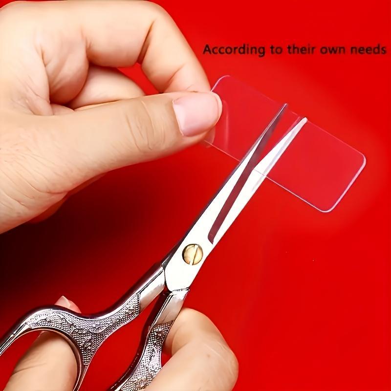 60pcs Heavy Duty Double-Sided Adhesive Tape - Waterproof Removable & Reusable Glue, Nano PVC Suitable for Walls，Quick-Dry Strong Hold No Residue for Walls, Posters, Crafts, Packaging, for home, Office, School - with Red Storage Box (Plastic Sheets)