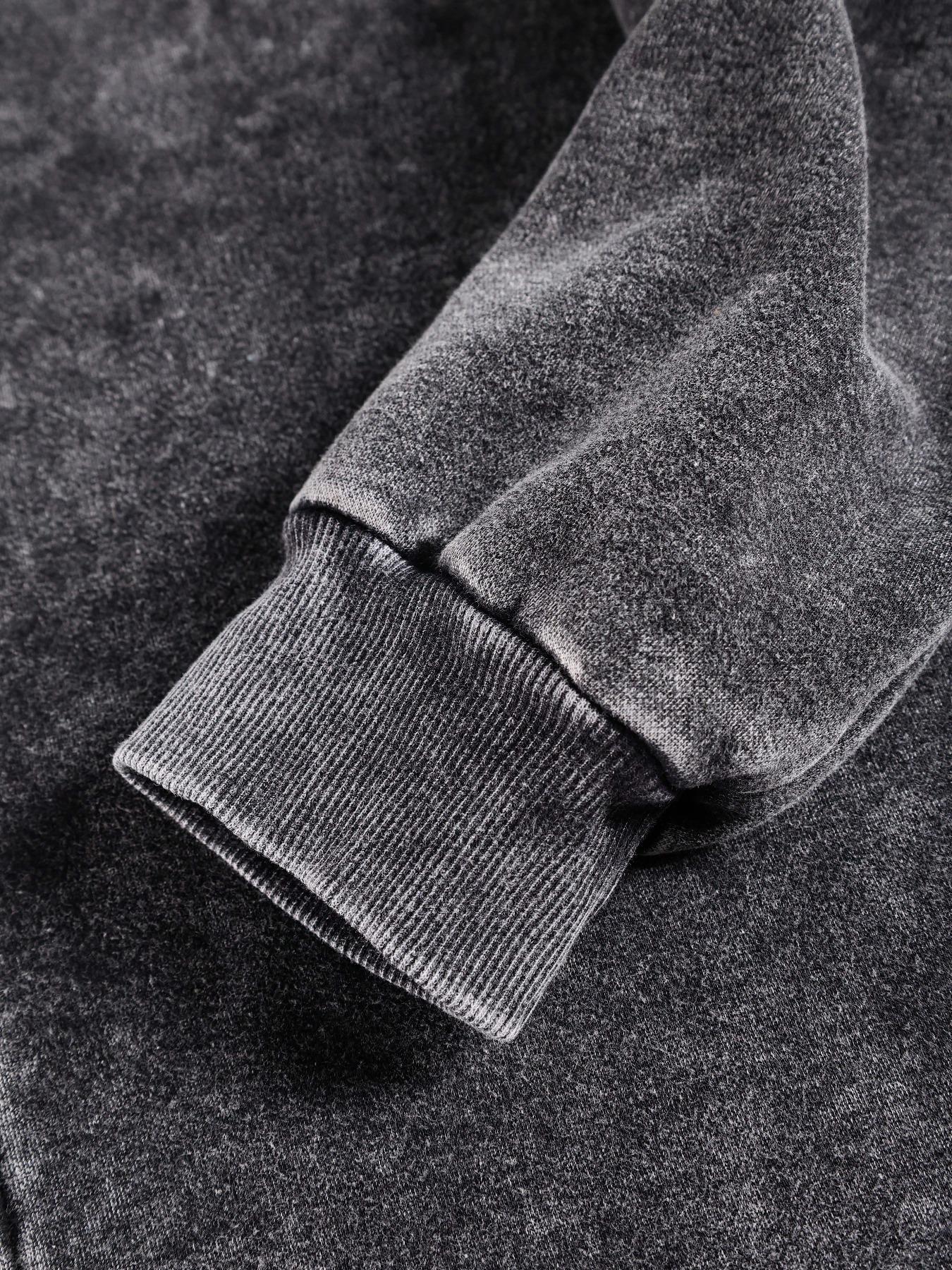 Coraline Movie Print Cotton Men's Street Style Y2K Retro Washed Hooded Zipper Sweatshirt, Fashionable and Trendy Casual Men's Top, Men's Long-Sleeved Fleece-Lined Autumn and Winter Jacket