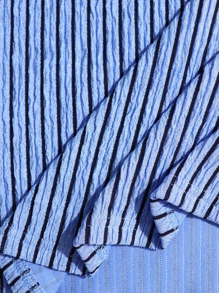 Women's Sexy Asymmetrical One-Shoulder Striped Two-Piece Set, High-Waist Tie Slim Fit Long Dress Summer Vacation