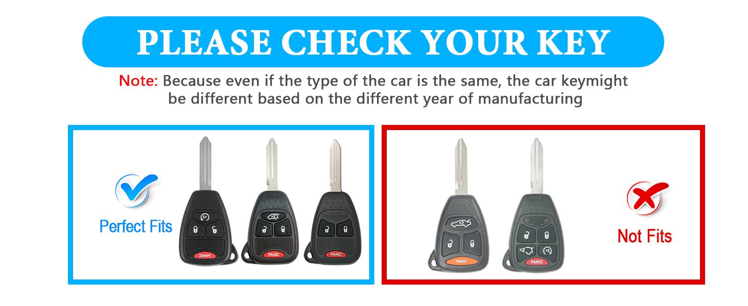 THE WELL KEPT for Jeep Key Fob Cover, Soft TPU Key Fob Shell for Jeep Wrangler/Compass/Dodge Ram 1500 2500 3500/Durango/Caliber/Nitro/Dakota/Chrysler/Patriot, Smart Control Key Protector (Pink, 3 Button)