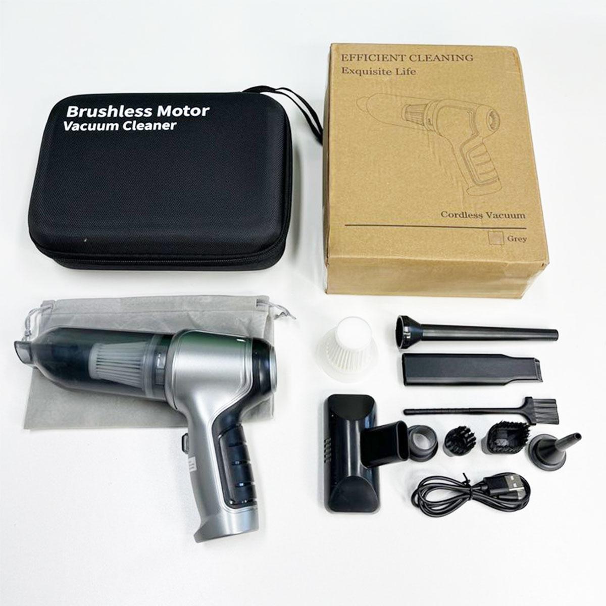 Portable Handheld Vacuum Cleaner, Rechargeable Cordless Car Vacuum Cleaner, Multifunctional Cleaning Tool for Pet Keyboard Car Office & Home