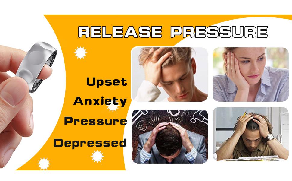 Fidget spinner noise-making magnetic toy, detachable stainless steel mechanic's ring, stress-relief black technology EDC