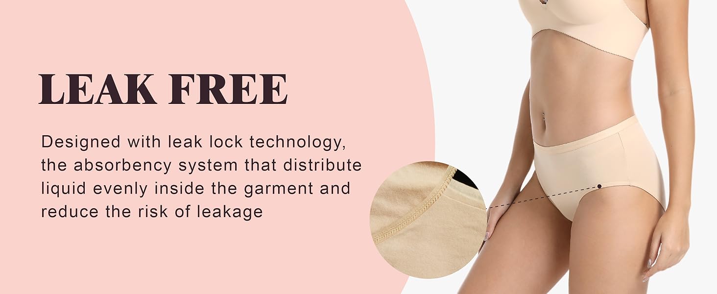 Absorbent Incontinence Underwear for Women Washable Urinary Leak Proof Brief Cotton 56 ML for Maternity Postpartum (Dark Blue L)