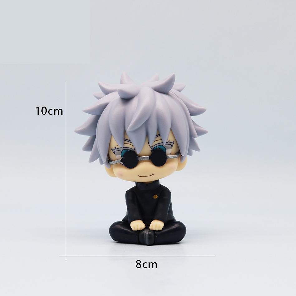 New 5Pcs/set Jujutsu Kaisen Cute Yuji Itadori Gojo Satoru Q Ver. PVC Action Figures Anime Figure Model Toys Collection Doll Gift