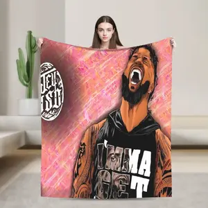 High-Quality Wrestling Champion Blanket - Modern Stylish Design, Soft Durable, Multi-Size, All-Season, Suitable for Sofas Beds, Ideal Holiday Gift (Textiles Soft Furnishings Bedding Linens Blankets Throws)