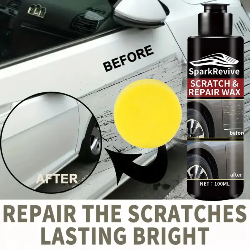 100ml Universal Car Paint Repair Wax, Scratch Removal Polish, Remove Oxidation & Water Spots, Restore Shine for All Vehicle Paint