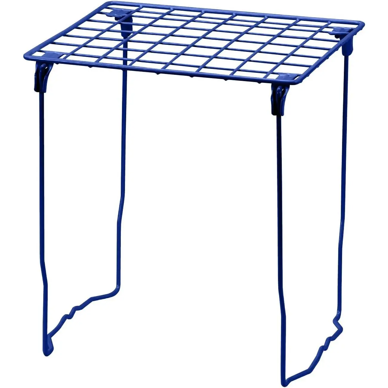 LockerMate Stac-A-Shelf Stackable Locker Shelf, Extra Tall, Navy Blue