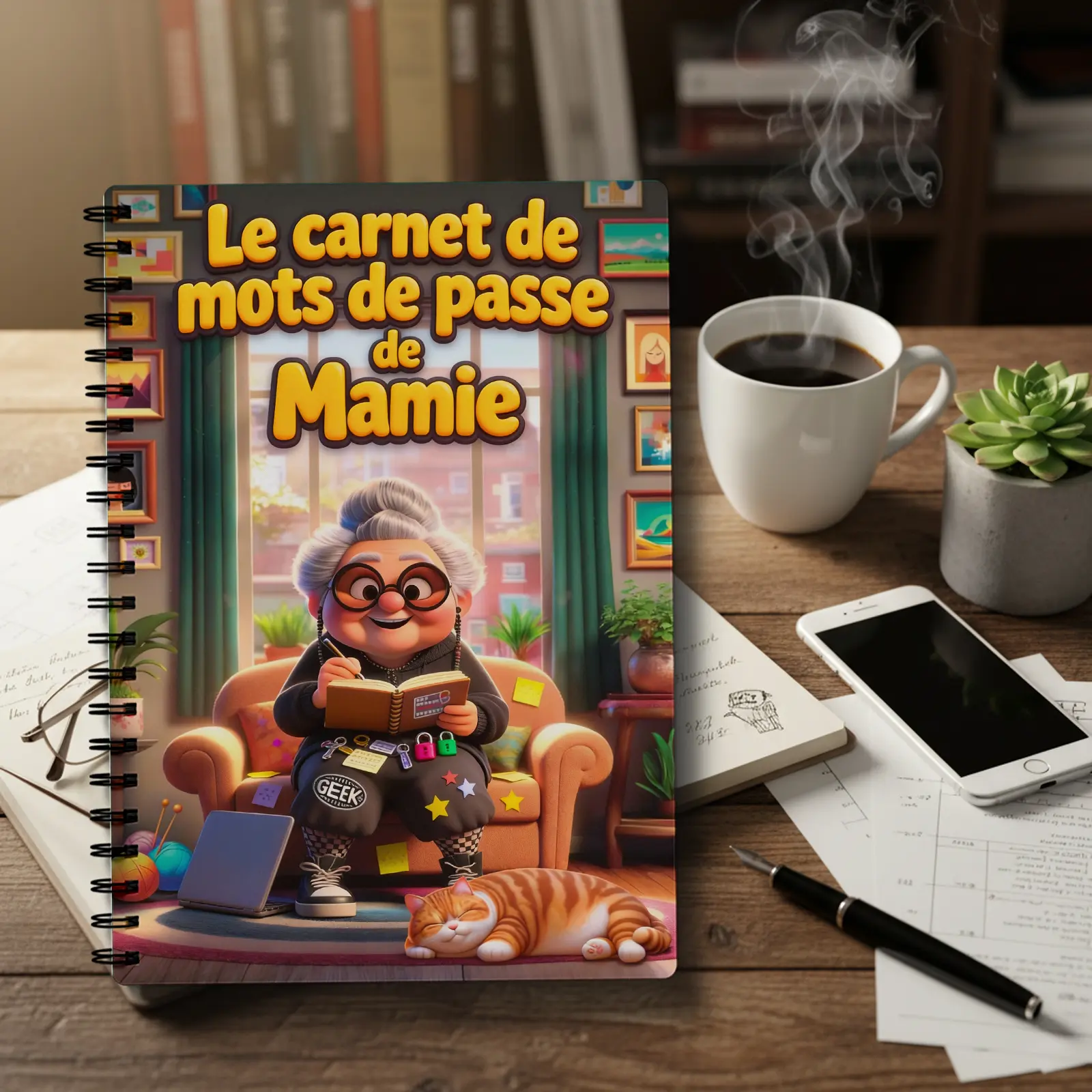 French Password Notebook-bilingual Password Management Book, Including Login Name/password Column, French Text Log Suitable for Home and Office, Portable Online Account Password Keeper and Security Re