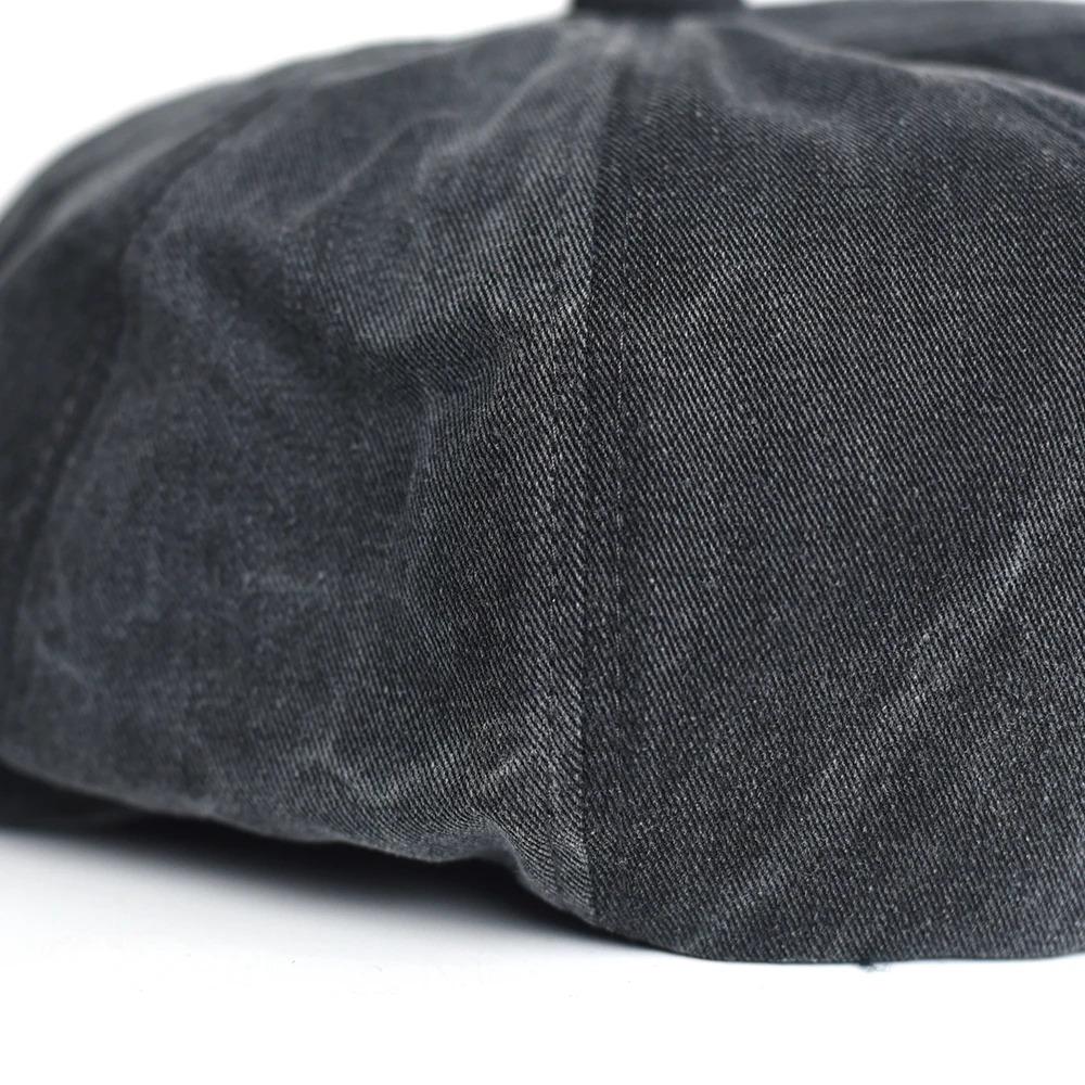 Unisex Four Seasons Cotton Newsboy Caps Men Women Octagonal Hat For Male Detective Hats Retro Flat Caps