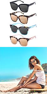 4 Pack Progressive Multifocus Reading Glasses for Women Blue Light Blocking Multifocal Readers with Spring Hinge