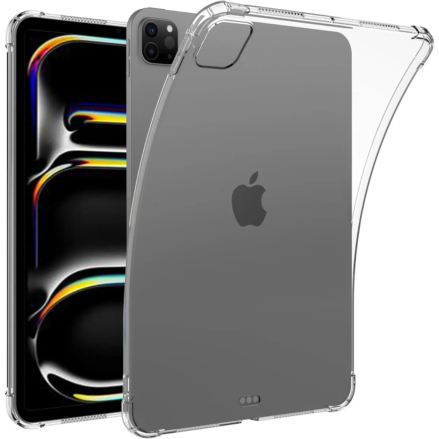 Slim Clear Case for iPad Pro 11-inch (M5/M4) 2025/2024 Tablet, TPU Soft Flexible & Gel   Cover  with Reinforced Corners, Lightweight Transparent Protection