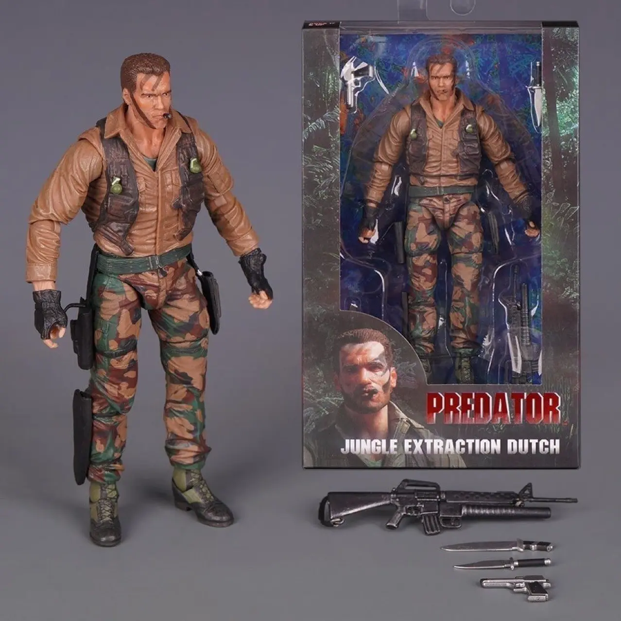 Neca Iron Man 30th Anniversary Arnold Schwarzenegger Smoking Mud Hand Model, Collectible Figure, Party Gift, Halloween Present