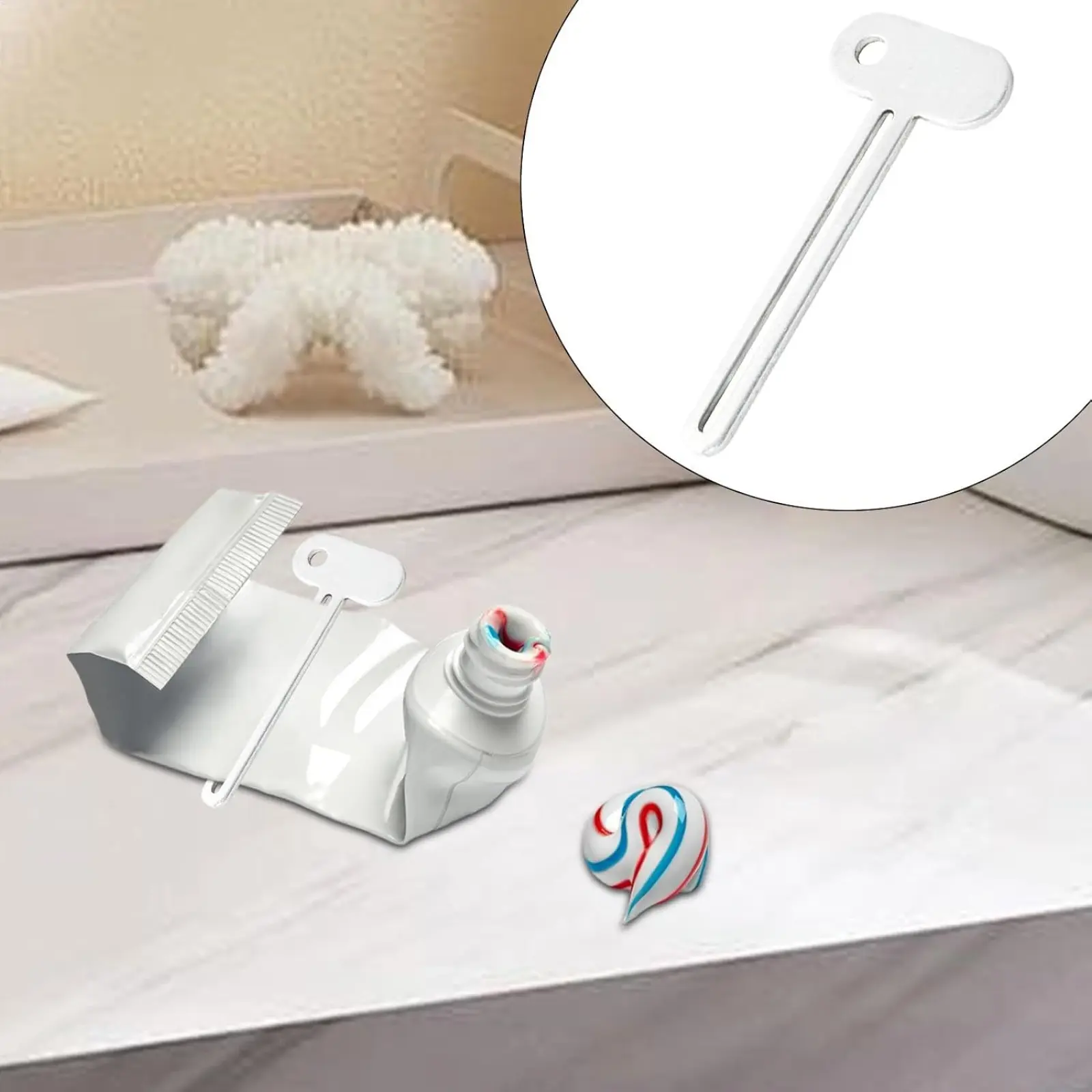 2/5Pcs Stainless Steel Toothpaste Squeezer, Tube Key Squeezers,Metal Tube Squeezer Key Toothpaste Roller Tube Wringer,Key Roller Dispenser Wringer Tools, for Paint, Cream, Cosmetic and Hair Dye