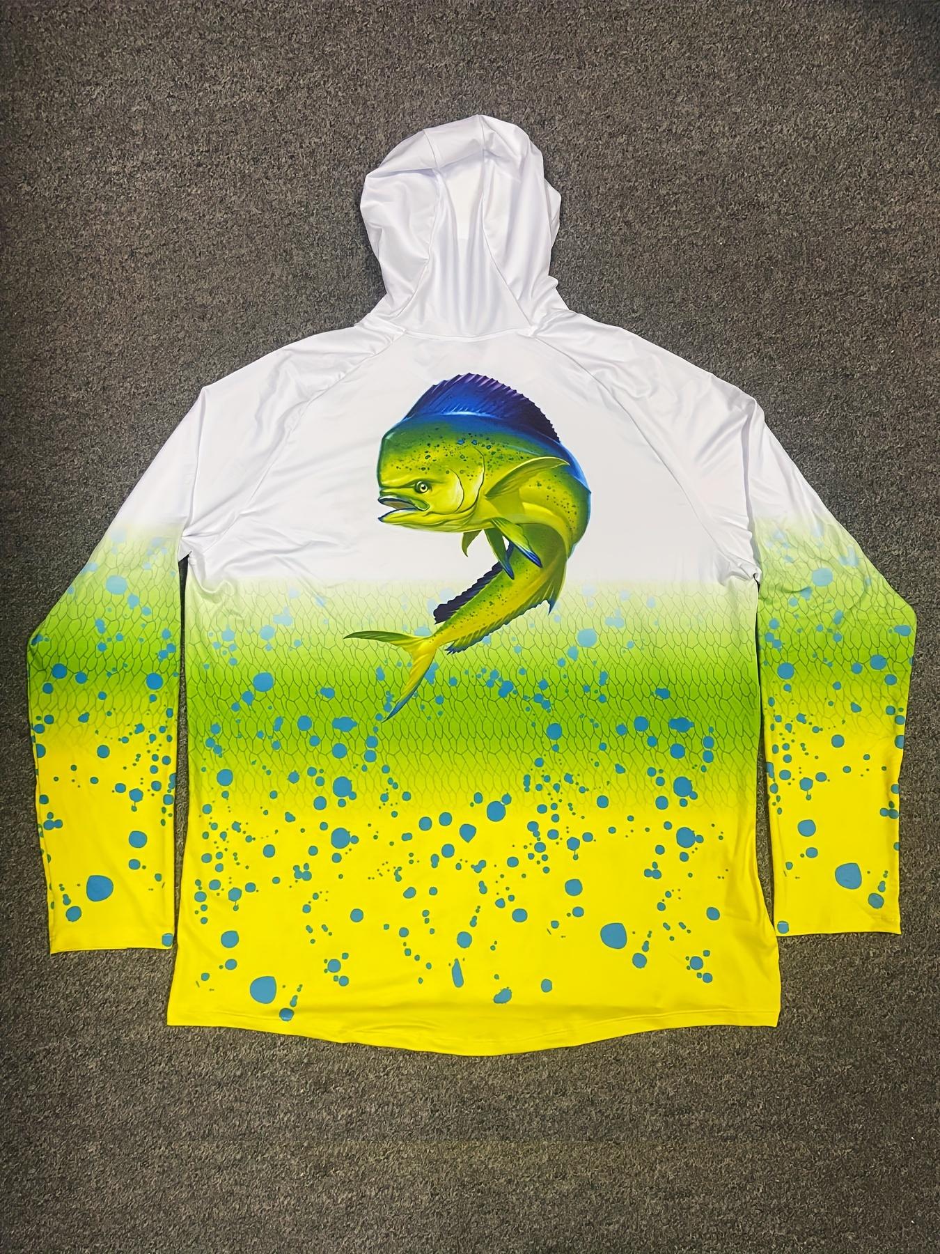 Long-sleeved hooded protective fishing shirt – sailing apparel, fishing sweatshirt and fishing gear