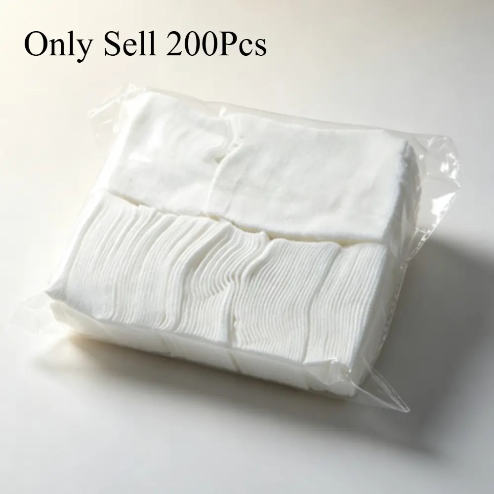 200pcs Wet Cotton Pads, Stretch Disposable Cotton Pads for Makeup, Portable Water Removal, Breathable Facial Mask Paper