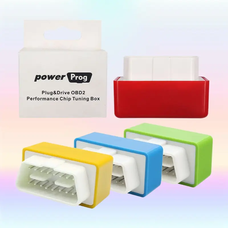 OBD2 Performance Chip Tuning Box, Plug-and-Drive Fuel Saver and Power Booster for Petrol Diesel Cars