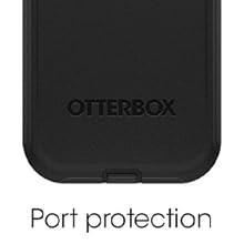 OtterBox Defender Series Screenless Edition Case for iPhone 14 Plus (Only) - Case Only - Microbial Defense Protection - Non-Retail Packaging - (Black)