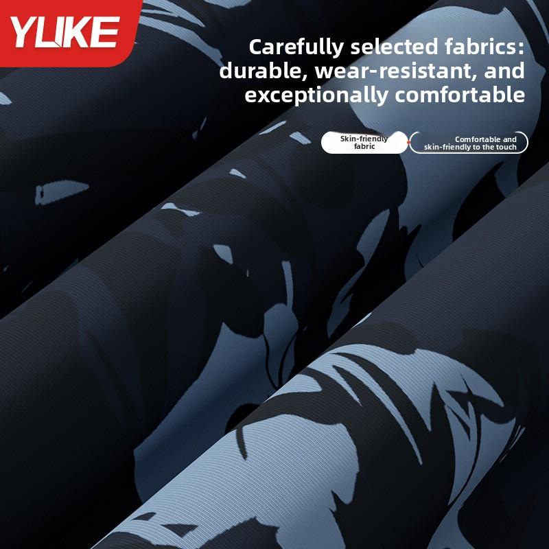 Adult double-layer swimming trunks men's flat-angle five-point swimsuit anti-embarrassment new professional beach adult swimming equipment one piece