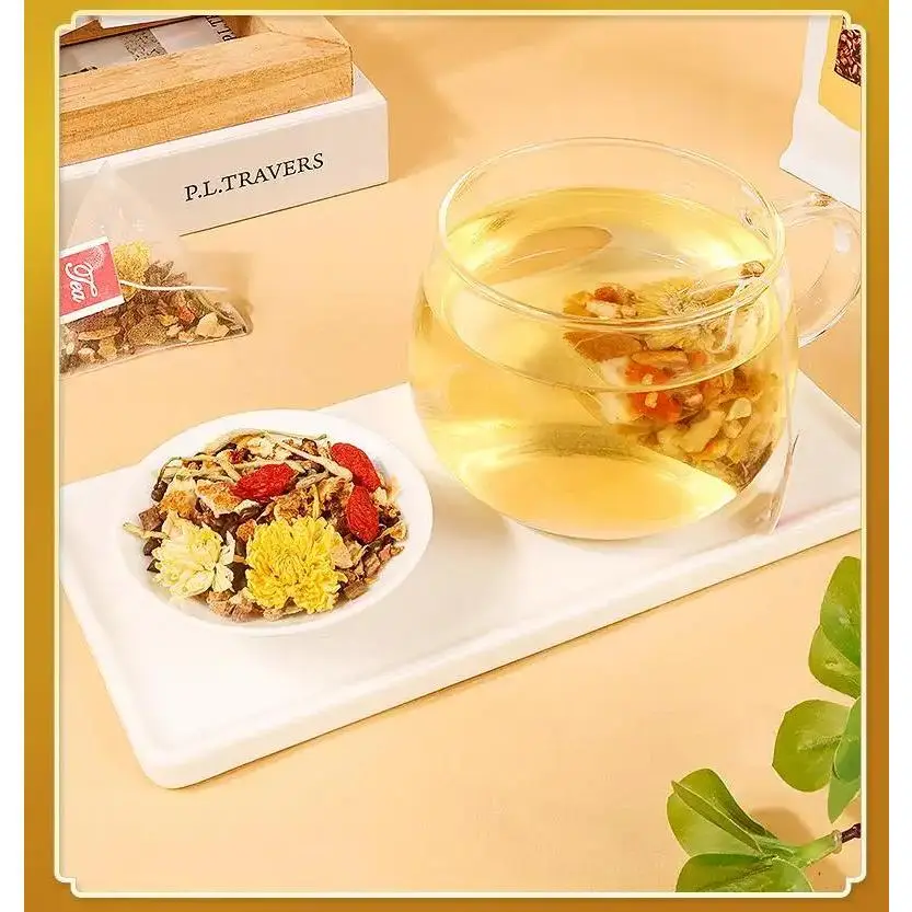 Reali-Tea: Your Evening Wind-Down Ritual – 100g Chrysanthemum Cassia Herbal Tea (20 Tea Bags)| Caffeine-Free Floral Blend| No Filters, Just Calm