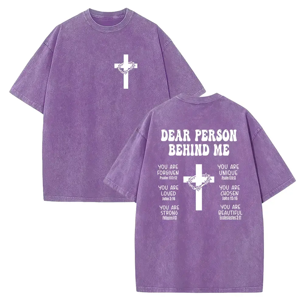 Dear Person Behind Me Shirt, Love Like Jesus Tee, Bible Verse Gift, Christian Cross Shirt, Inspirational Shirt, Faith Shirt, Religious Shirt