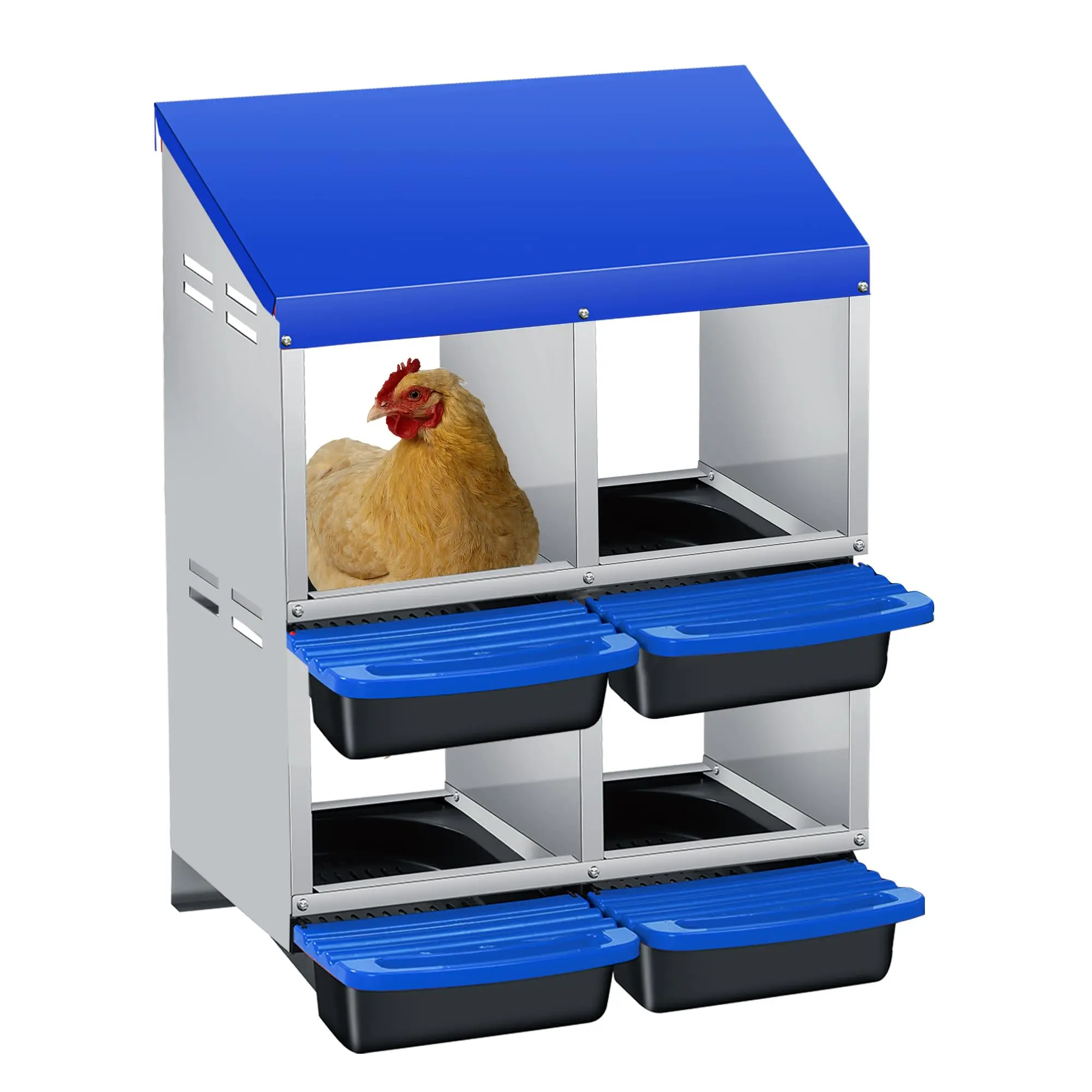 blue Four-compartment double layer