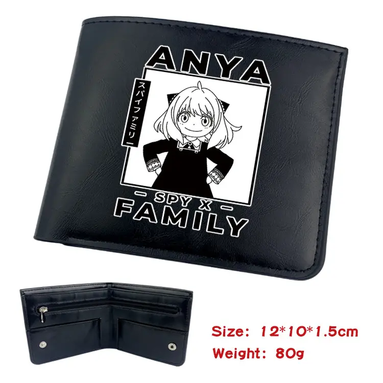 Spy x Family Anime Wallet for Students & Adults - Unisex Short Bifold Large Capacity Card Purse with Anya & Family Design,Retro,RFID,Slim,Blocking Pop Up Wallet,PAC-MAN,Blinky,billetera,anti,aluminum,security,fire,airtag,,edc,Blocking Bifold Wallet,robo,,