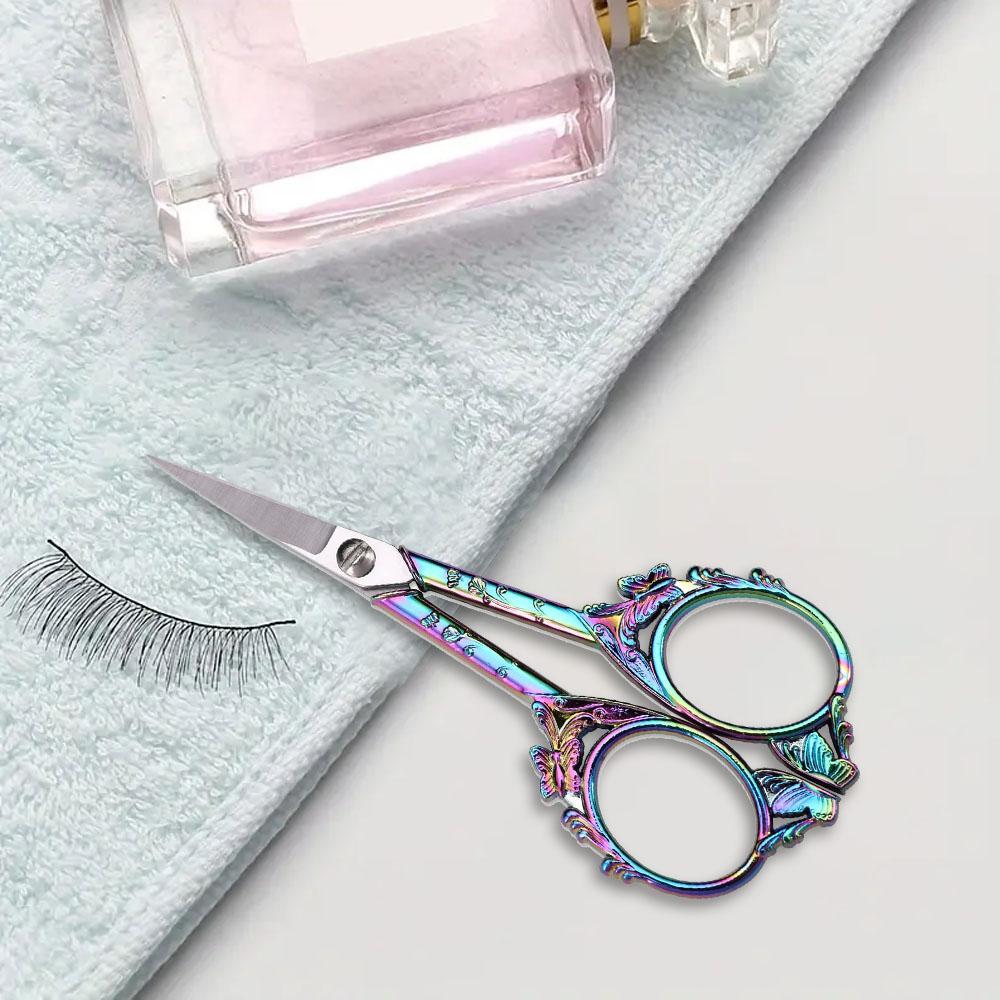 Vintage Butterfly Design Sewing Embroidery Scissors, 1 Count Small Sharp Detail Shears for Craft, Artwork, Needlework Yarn, Bathroom Accessories, Ribbon Cutter Machine, Handicraft DIY Tool, Cutting Supplies, Gifts for Girl Adults