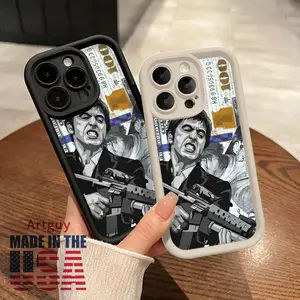 Phone Case for iPhone 17,16,15,14,13,12,11,Pro,Max,Plus Phone Cover Creative Scar Face Painted Advanced fashion gift Shockproof Silicone TPU Bumper Drop Protection Soft Cover