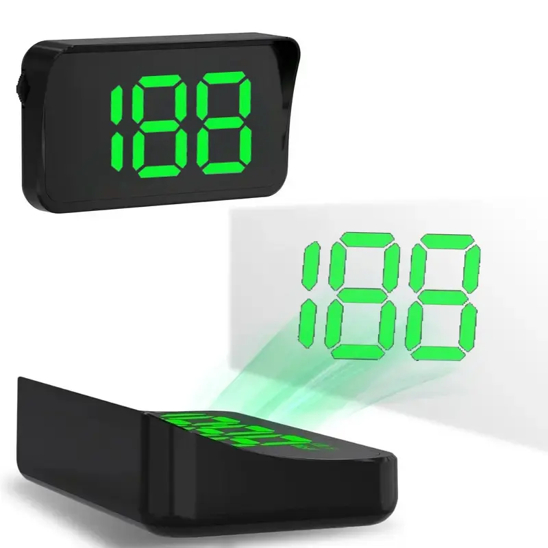 Heads up Display for Cars Windshield, Car HUD Display, Plug & Play USB, MPH Speed Calibration, Adjustable Brightness, Overspeed Alert, Large Font Display`