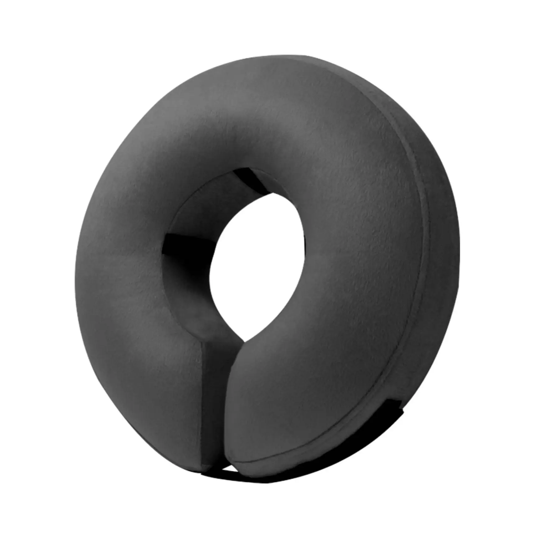 Protective Inflatable Collar for Dogs and Cats - Soft Pet Recovery Collar Does Not Block Vision E-Collar (XL, Dark Grey)