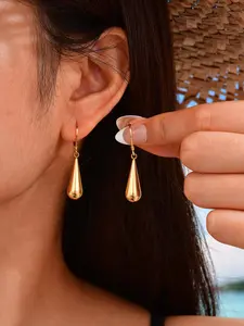 Water Drop Stud Earrings, Elegant Jewelry Accessory, Perfect for Daily Wear, Birthday Gift for Women and Girls, Graduation Gift!