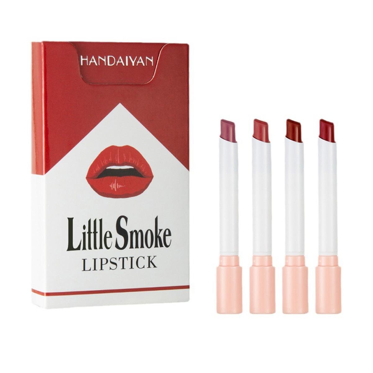 Long Lasting Lipstick, 4 Counts/set Waterproof Matte Lip Balm, Easy Coloring Lip Sticks, Suitable for All Occasions Lip Makeup, Girls and Women Makeup Accessories, Lip Stain Makeup, Gloss