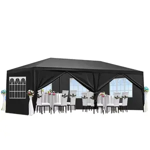 10x20FT/10x30FT Party Tent with Removable Sidewalls - Outdoor Waterproof Canopy for Backyard BBQ Wedding Camping & Events, Heavy Duty Shade Shelter