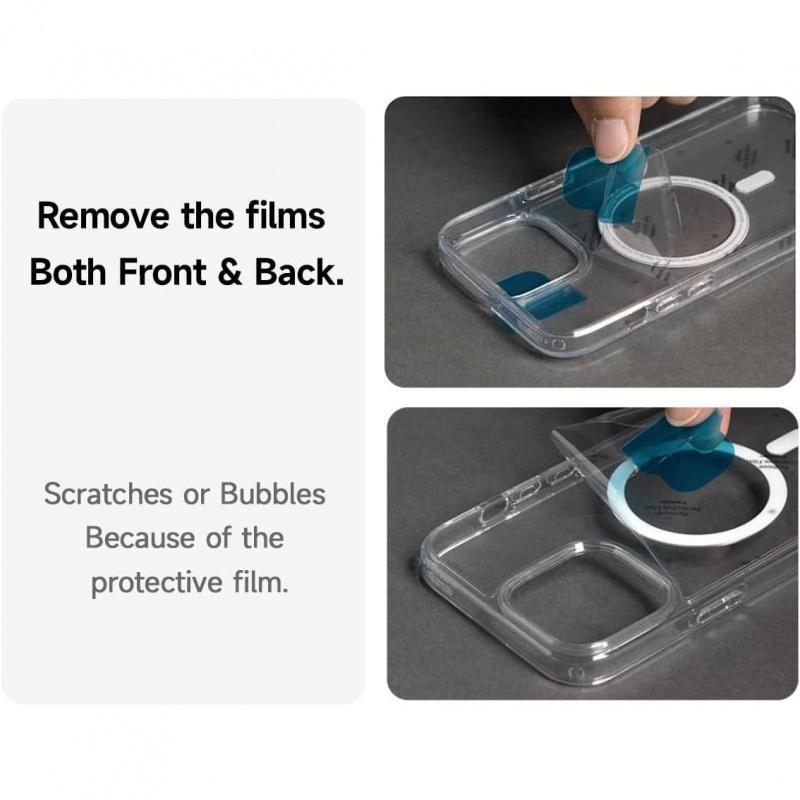 Clear phone Case for iPhone 17/16/16E/15/14/13/12/11 Promax Pro Plus Air,Luxury Transparent Acrylic Magnetic Wireless Charging Cover,Anti-yellowing phone case, Shockproof, Shatterproof | Compatible with MagSafe