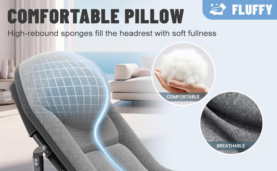 Camping Cot with Mattress, No Assembly Required Heavy Duty Folding Camping Cot for Adults, 550 Lbs Capacity Adjustable Portable Sleeping Bed for Indoor, Outdoor & Patio Use